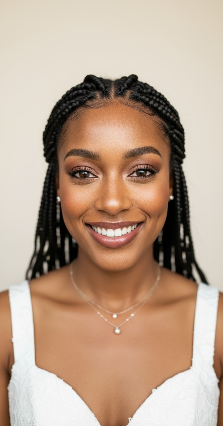 After Medium Box Braids